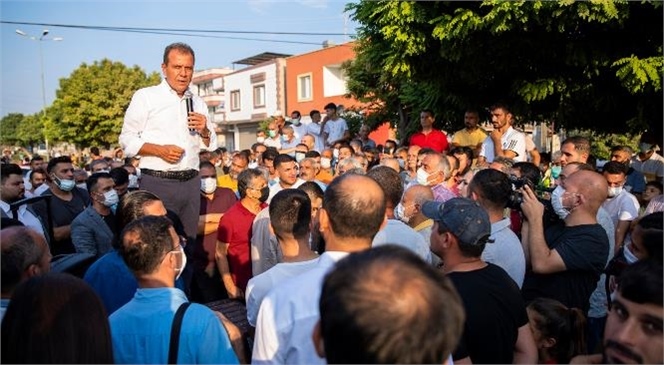 Mersin Büyükşehir Belediye Başkanı Seçer, Çay Mahallesi’nde Vatandaşlarla Bir Araya Geldi.