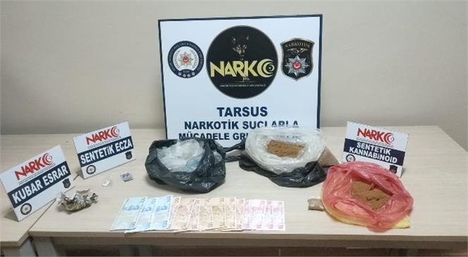 Mersin Tarsus'ta Çok Miktarda Uyuşturucu Madde ve Tabanca Ele Geçirildi
