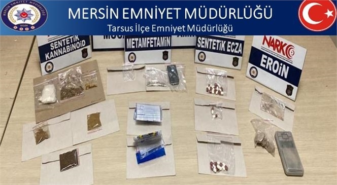 Mersin'in Tarsus İlçesinde Yapılan Uygulamalarda, 7 Eve, 2 İşyerine ve 1 Araca Operasyon Yapıldı 8 Şahıs Gözaltına Alındı