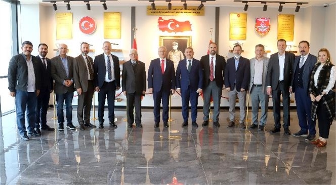 Savunma, Havacılık ve Uzay Kümelenmesi (Saha İstanbul) Yönetimi, Mersin Tarsus Organize Sanayi Bölgesi (MTOSB) Sanayicileri İle Bir Araya Geldi.