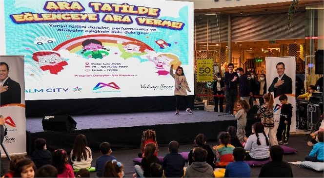Mersin Büyükşehir Belediyesi, Yarıyıl Tatilinde Çocuklar İçin "Ara Tatilde Eğlenceye Ara Verme" Sloganıyla Etkinlik Düzenledi