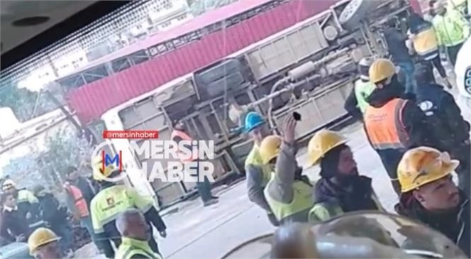 Mersin'de Kaza! Yine Akkuyu İşçilerini Taşıyan Otobüs Kaza Yaptı