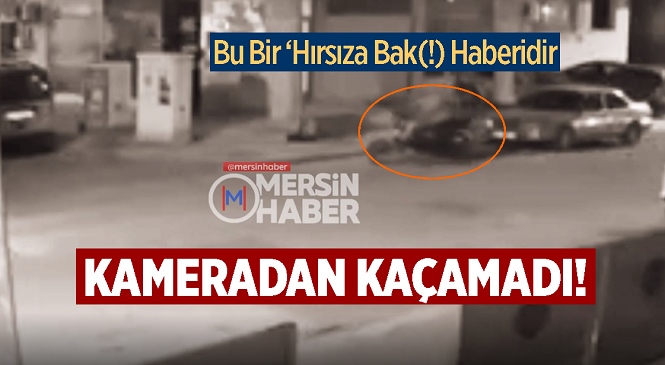 Mersin’de Apartmana Giren Hırsız Motosikleti Çaldı! Kameralar Saniye Saniye Kaydetti