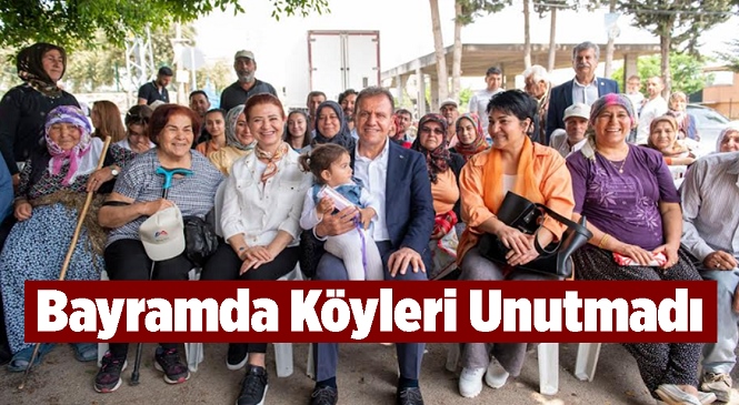 Başkan Seçer ve Meral Seçer, Akdeniz’in Kırsal Mahallelerinde Halkla Bayramlaştı