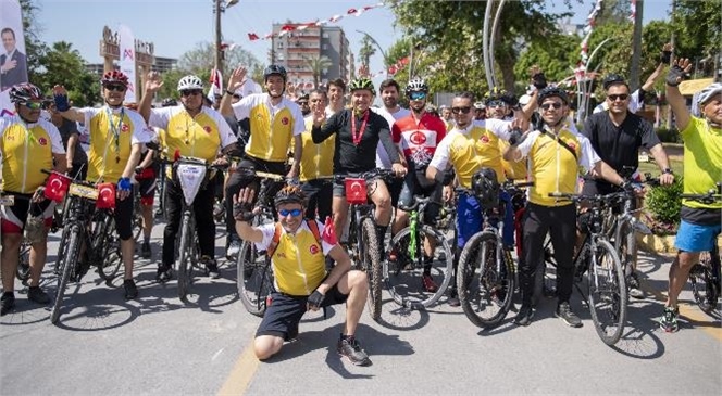Birçok İlden Bisikletli ‘kleopatra Bisiklet Festivali’nde Tarih Kenti Tarsus’u Pedalladı
