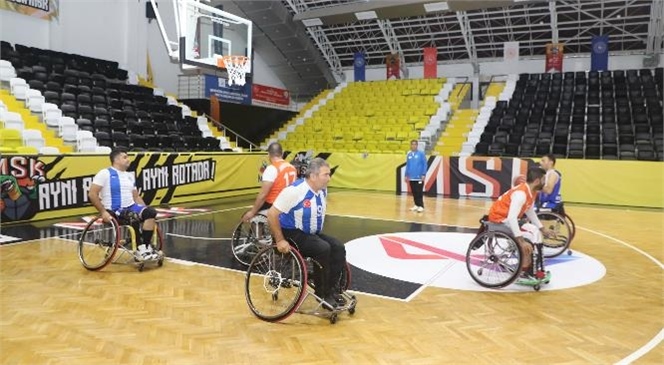 Akdenizli Tekerlekli Sandalye Basketbol Takımı Sporcularının 2’nci Ligdeki İlk Maçı Amedspor İle