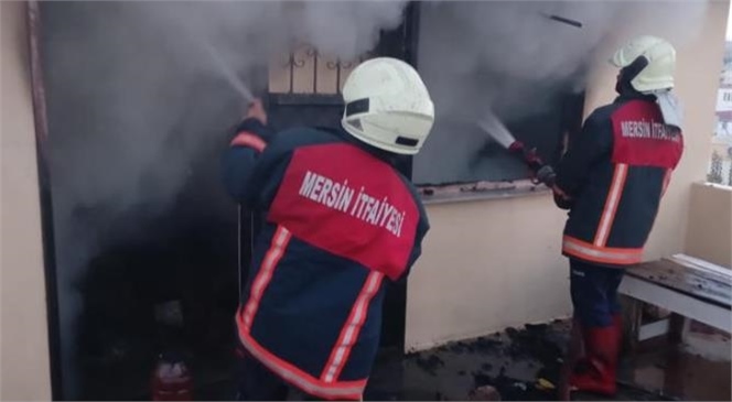 Mersin Tarsus'ta Damda Kiler Olarak Kullanılan Oda da Yangın Çıktı