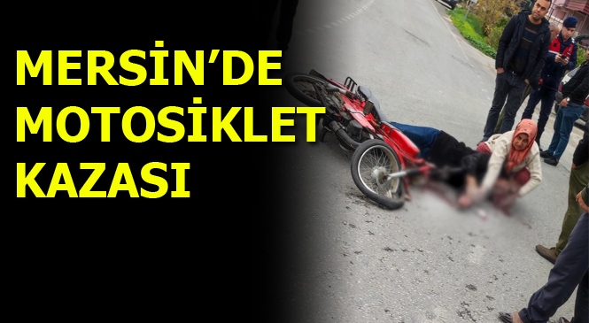 Mersin Erdemli'de Motosiklet Kazası, 1 Yaralı