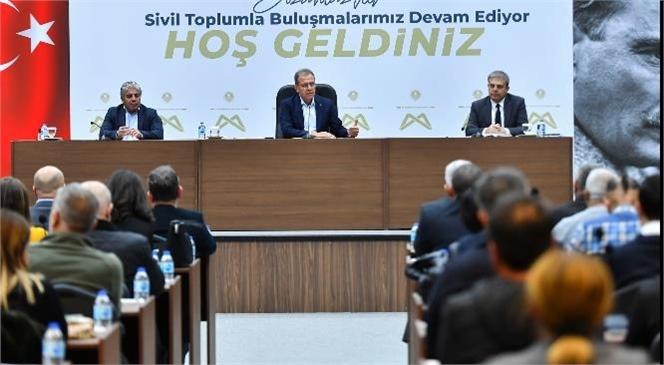 Mersin Büyükşehir Belediye Başkanı Vahap Seçer Emek Örgütleri İle Buluştu