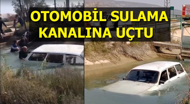 Mersin Silifke'de Otomobil Su Kanalına Düştü