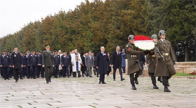 Emniyet Genel Müdürü Mehmet Aktaş Başkanlığındaki Heyet, Anıtkabir’i Ziyaret Etti