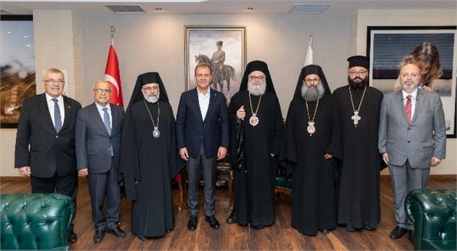 Başkan Seçer, Antakya ve Tüm Doğu Ortodoksları Patriği 10. Yuhanna Yazıcı’yla Bir Araya Geldi
