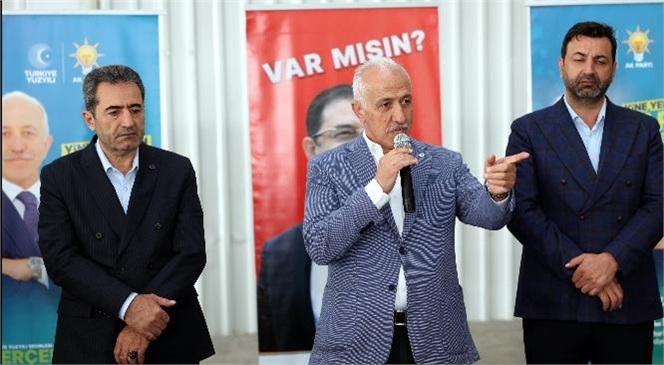 Akdeniz Belediye Başkanı ve Cumhur İttifakı Akdeniz Belediye Başkan Adayı Mustafa Gültak OSB’de Firmaları Ziyaret Etti