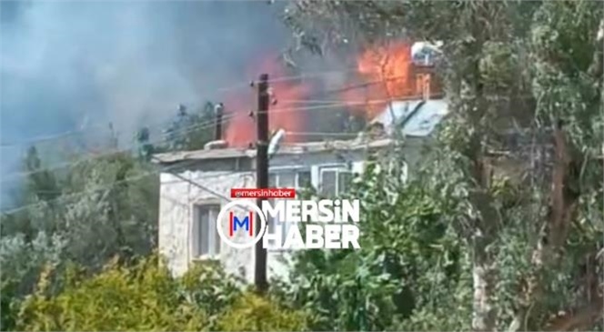 Mersin’in Silifke İlçesinde Yangın: 3 Ev Kül Oldu