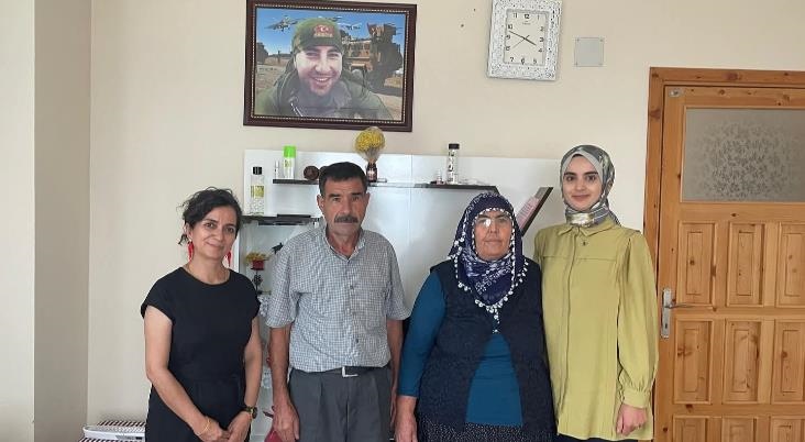 Çamlıyayla'da Kaymakam Eşi Dr. Asya Avcı'dan Şehit Ailelerine Ziyaret