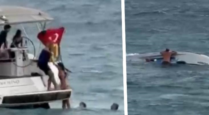 Mersin'de Alabora Olan Teknede Can Pazarı Yaşandı