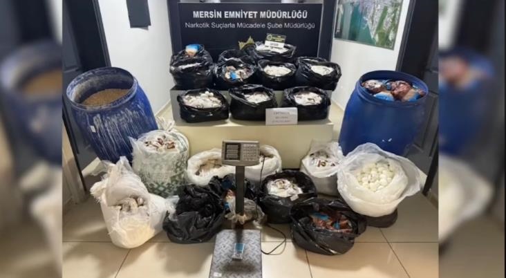 Mersin'de 3 Milyon 542 Bin Adet Uyuşturucu Hap Ele Geçirildi