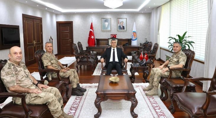 Vali Toros, Jandarma Genel Komutanlığı Asayiş Başkanı Tümgeneral Murat Bulut İle Görüştü