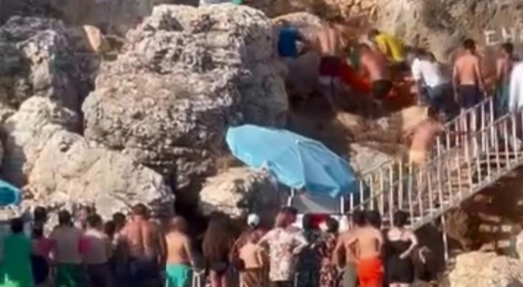 Mersin Silifke Yapraklıkoy’da Genç Kayalıklardan Düşerek Yaralandı