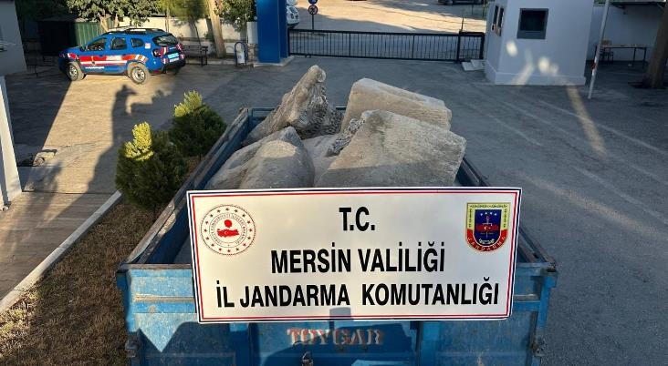 Mersin Mut'ta Jandarmadan Tarihi Eser Operasyonu
