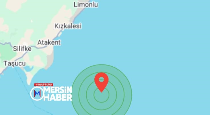 Mersin'de Deprem! Mersin Açıklarında Gece 3.1 Büyüklüğünde Deprem
