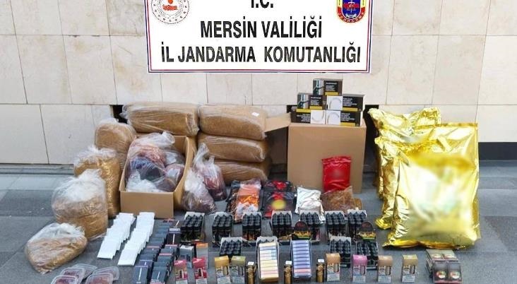 Mersin'de Jandarmadan Kaçak Makaron Operasyonu