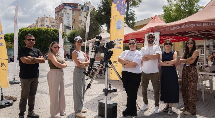 Mersin'de Mercan’dan "Gökyüzü Hepimizin, Bilim Her Yerde" Tarsus’ta Güneş Gözlemi Etkinliği