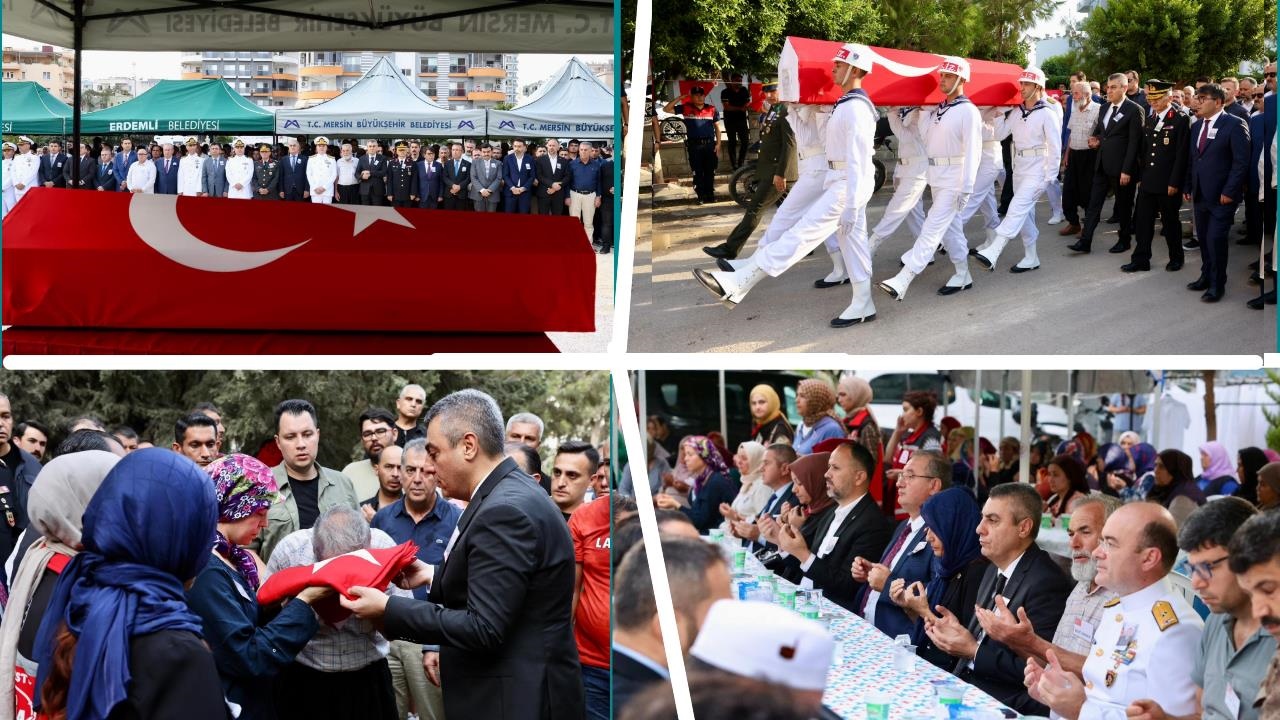 Mersin'de Şehit Uzman Çavuş Dualarla Toprağa Verildi