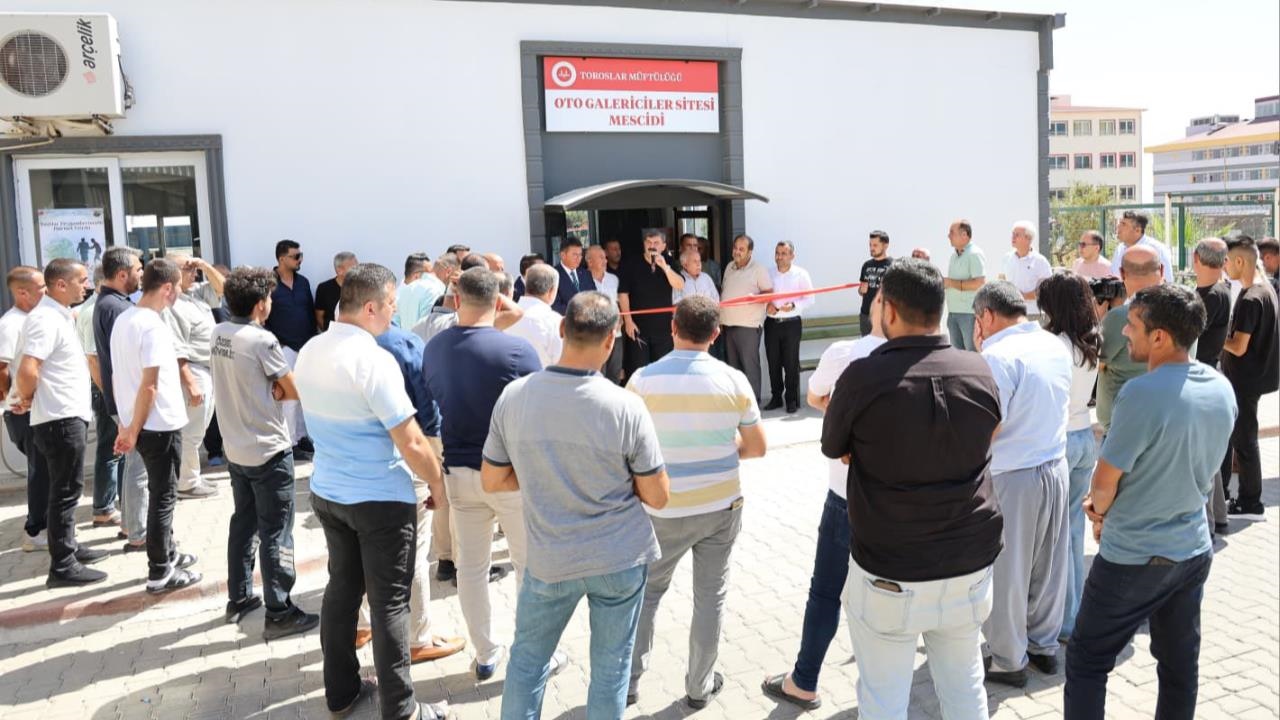 Mersin Oto Galericiler Sitesi’nde Mescit Açıldı
