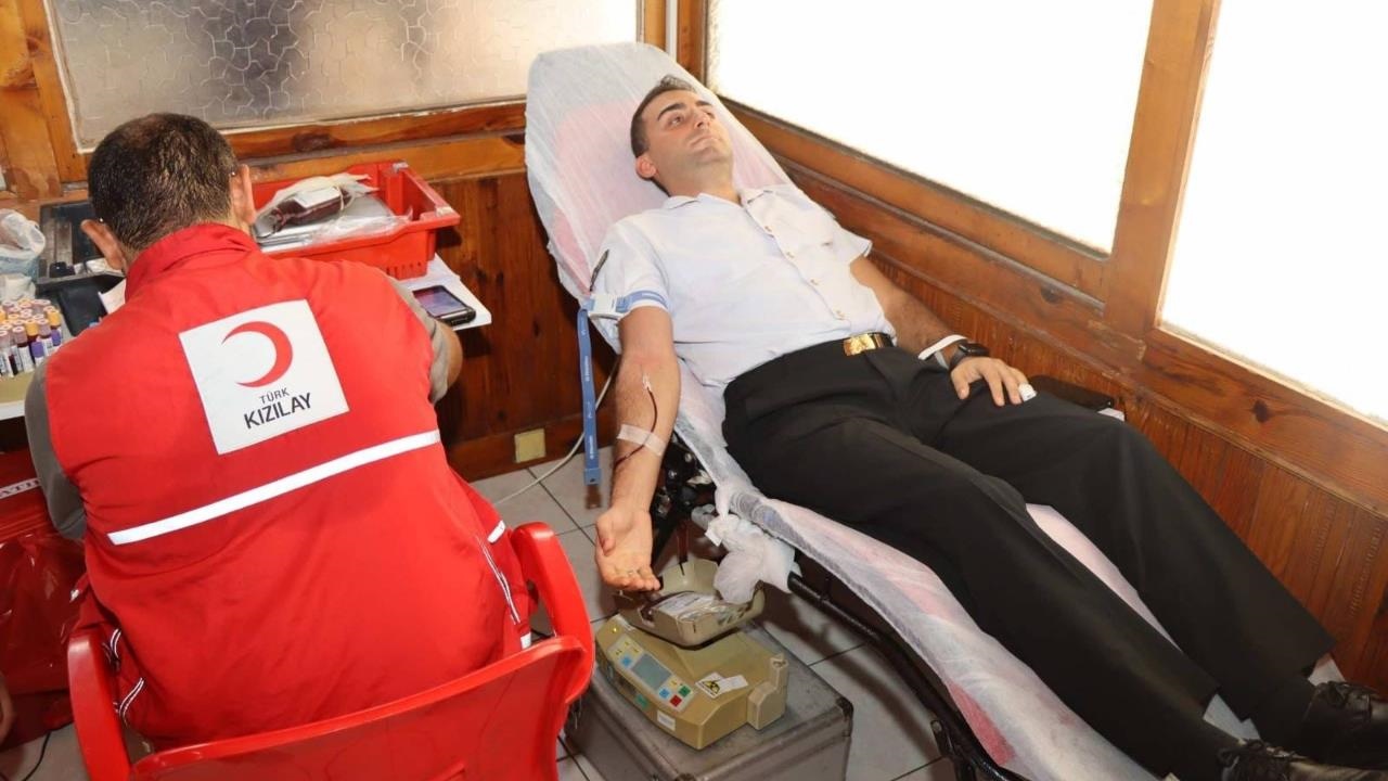 Mersin'de Jandarma’dan Kan Bağışına Destek