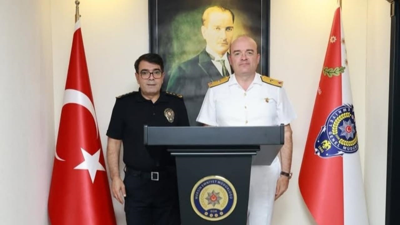Tuğamiral Kazankaya'dan Emniyet Müdürü Yılmaz’a "Hayırlı Olsun " Ziyareti