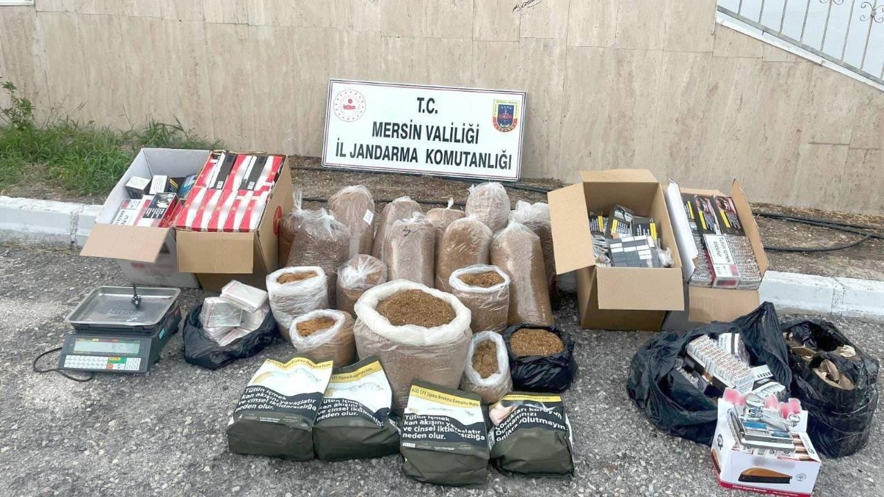 Mersin'de Jandarmadan Kaçak Makaron Operasyonu