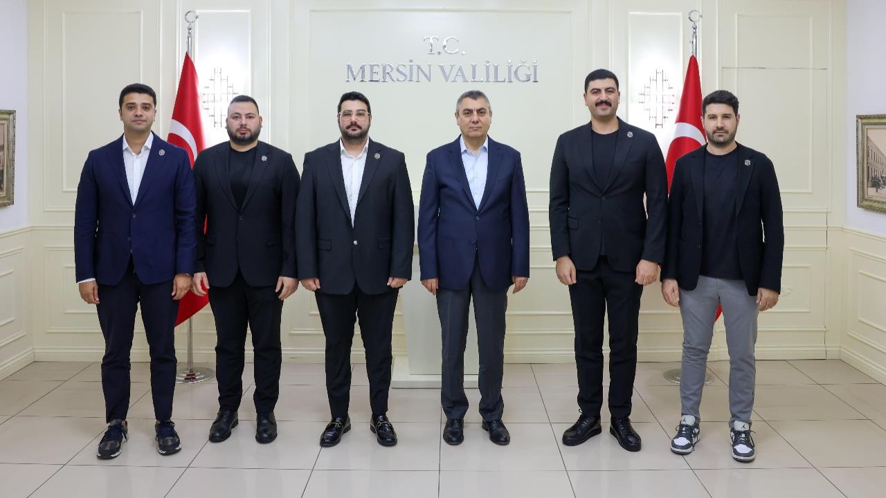 Mersin Valisi Toros, Mersin Spor Kulübü Başkanı Berkay Üstündağ ve Yönetim Kurulu Üyeleri İle Görüştü