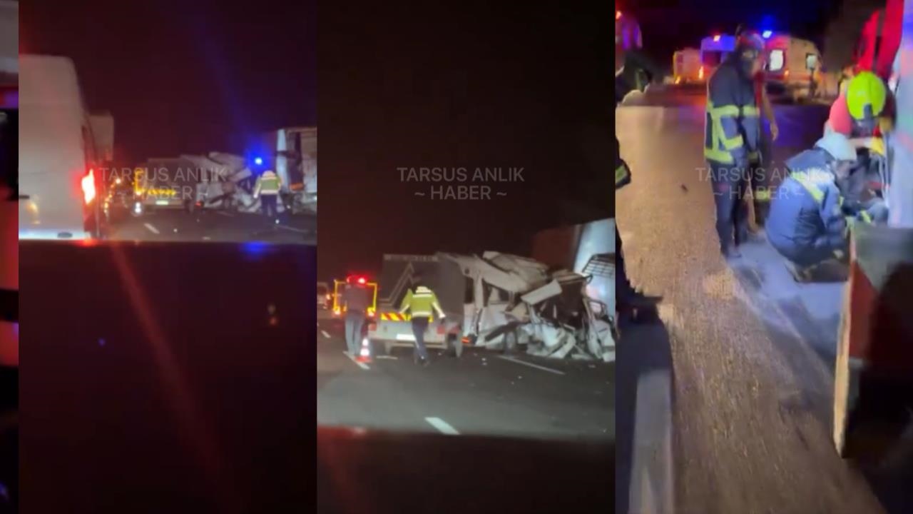 Mersin Tarsus'ta Minibüs Tır’a Çarptı: 3 Ölü, 16 Yaralı