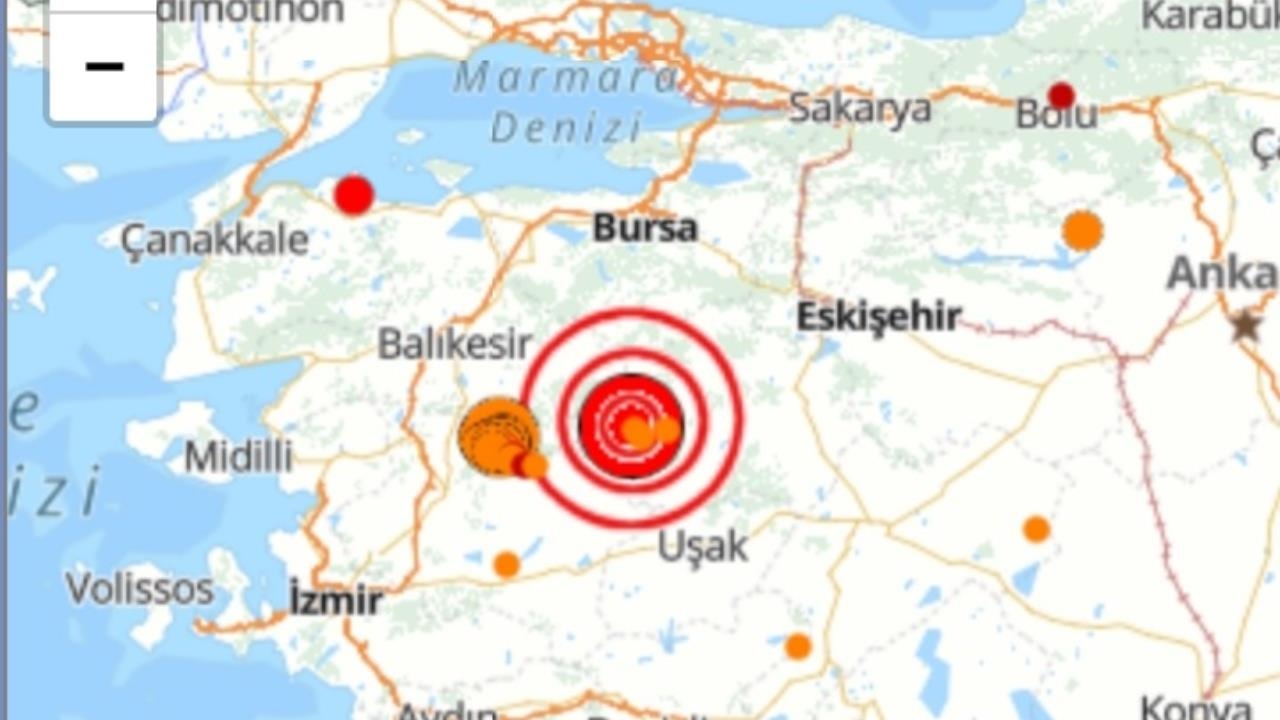 Kütahya'da 5,4 Büyüklüğünde Deprem