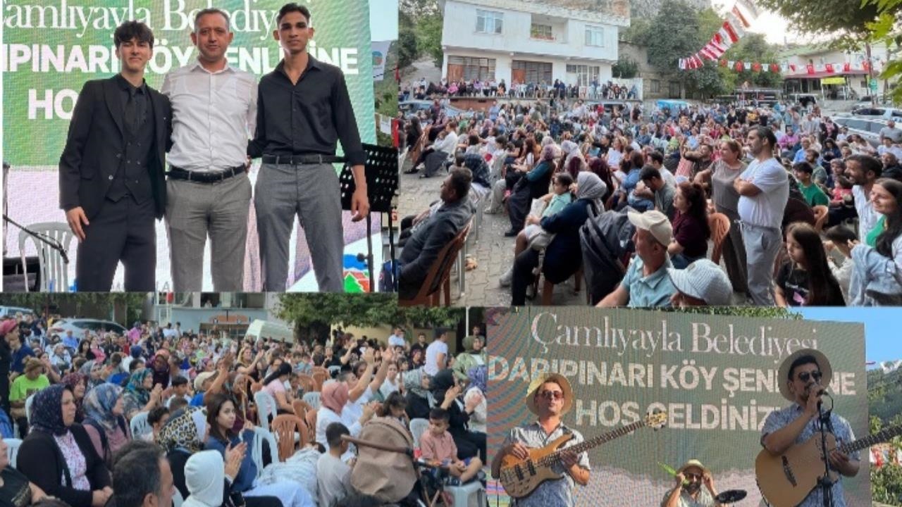 Çamlıyayla'da Darıpınarı Köy Şenliği'ne Yoğun İlgi
