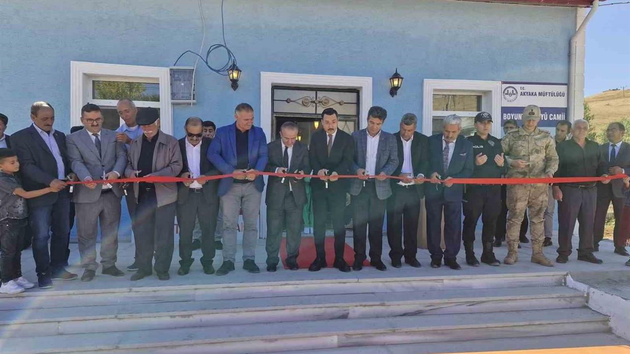 Akyaka'da Yeni Köy Camisi Dualarla Açıldı