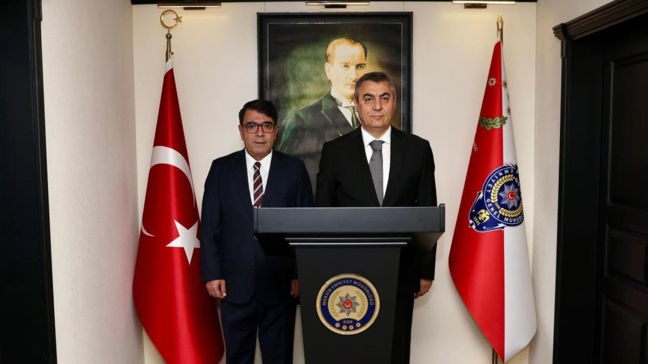 Mersin Valisi Atilla Toros, İl Emniyet Müdürü İdris Yılmaz'a İade- İziyarette Bulundu