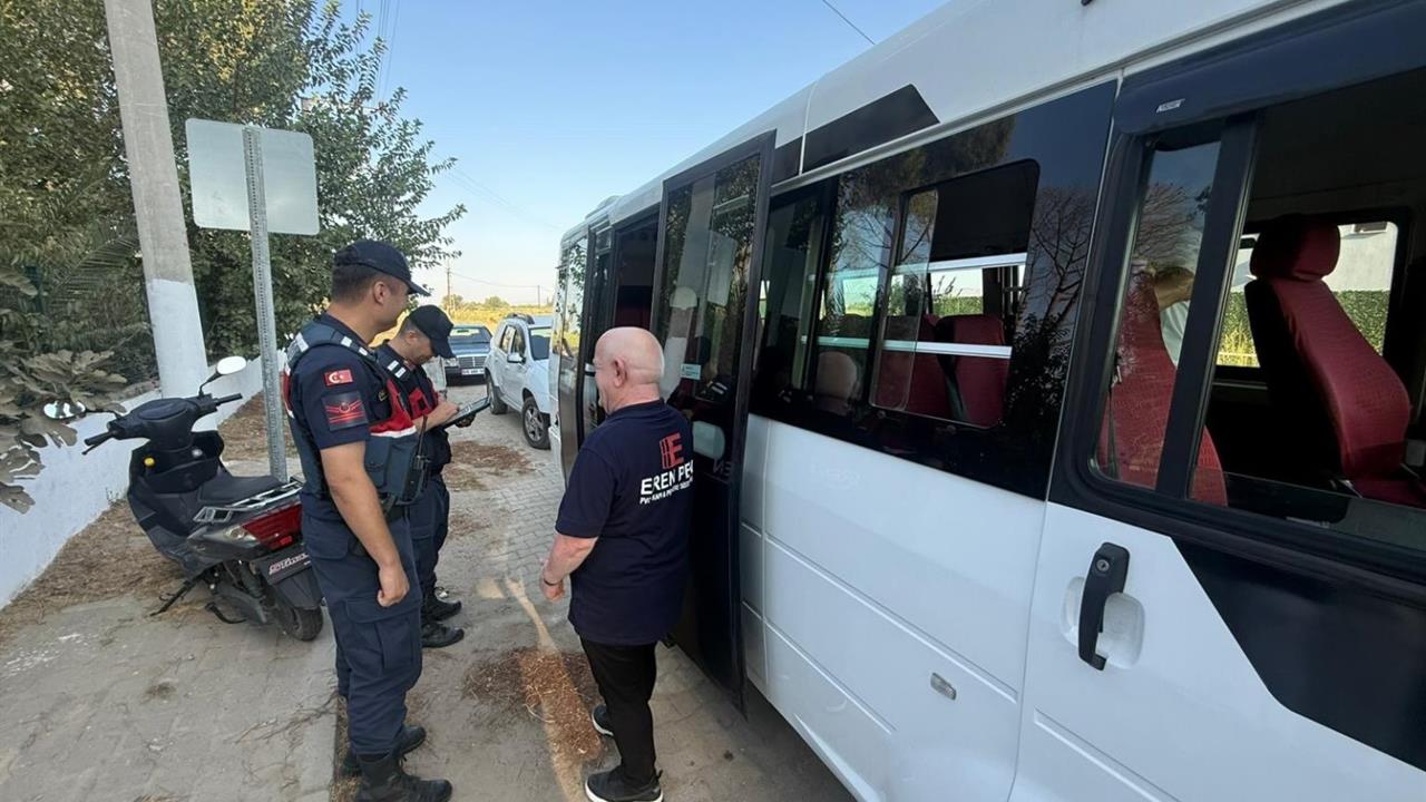 İncirliova'da Okul Servis Araçları Denetlendi