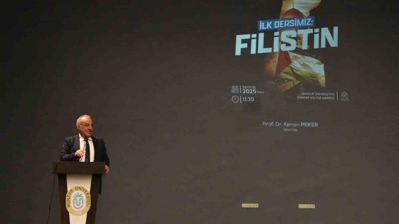 Tunceli'de Rektörden Gazze Açıklaması: İnsanlık Sınavda