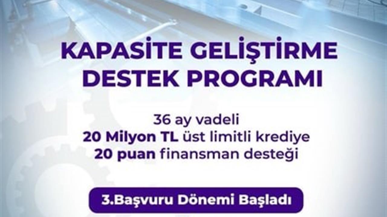 KOBİ'lere 20 Milyon Lira Destek Kredisi Müjdesi