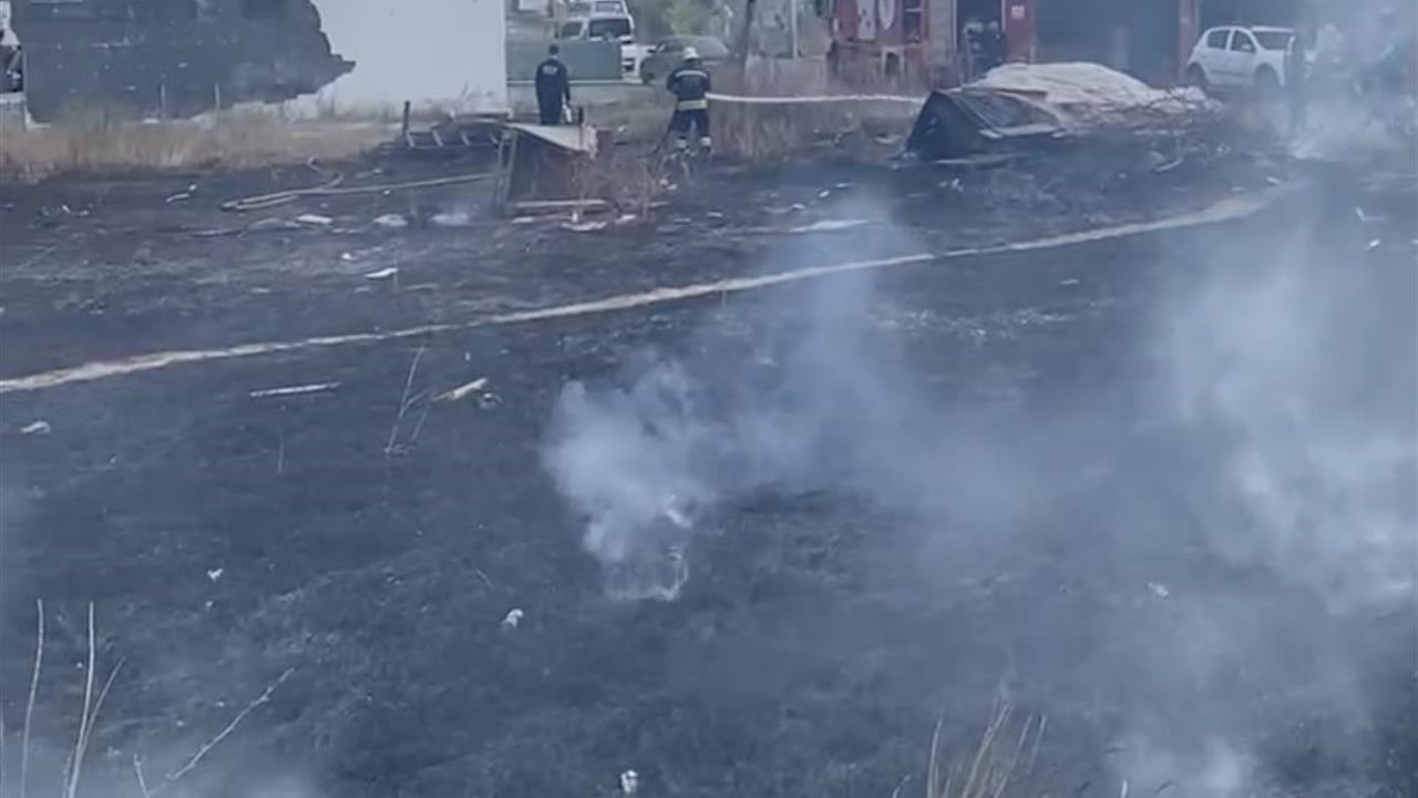 Tekirdağ'da Çocukların Yaktığı Arsada Yangın Çıktı