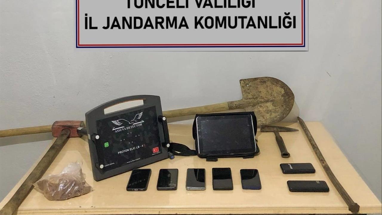 Tunceli'de Kaçak Kazı Operasyonu: 5 Gözaltı