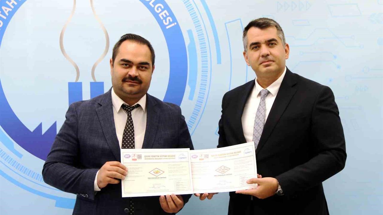 Kütahya OSB'den Kalite Yönetimi Hamlesi: İki Yeni Belge Aldı