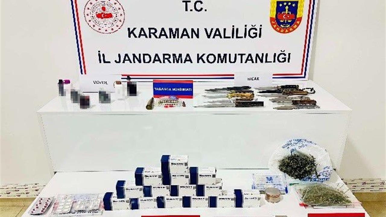 Karaman'da Tarihi Eser ve Uyuşturucu Operasyonu: 6 Gözaltı