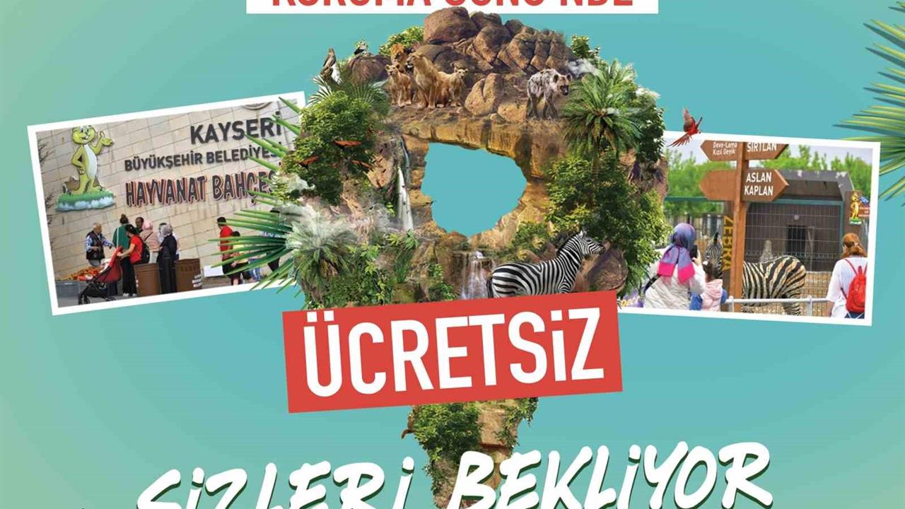 Kayseri'de Hayvanat Bahçesi Ücretsiz Ziyarete Açılacak