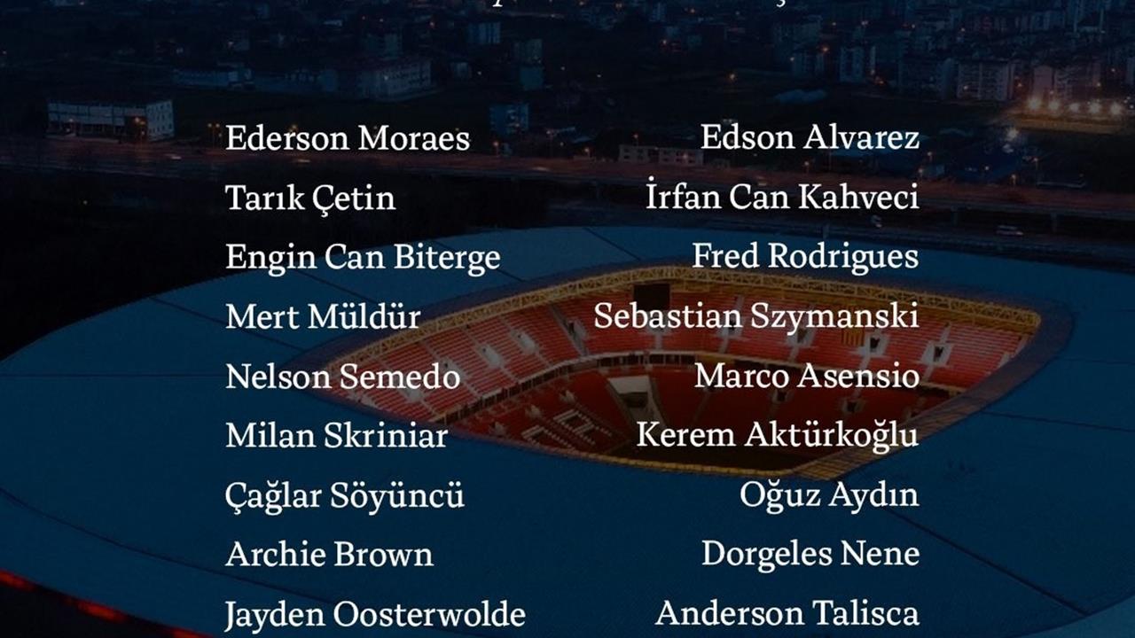 Fenerbahçe’nin Samsunspor Kadrosu Açıklandı