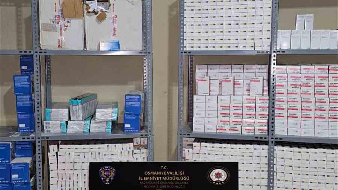 Osmaniye'de 2,5 Milyon TL'lik Kaçak İlaç Operasyonu