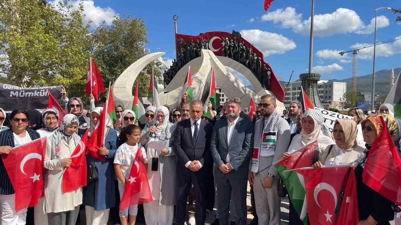 Osmaniye'de Kadınlardan Gazze İçin Ses Yükseldi