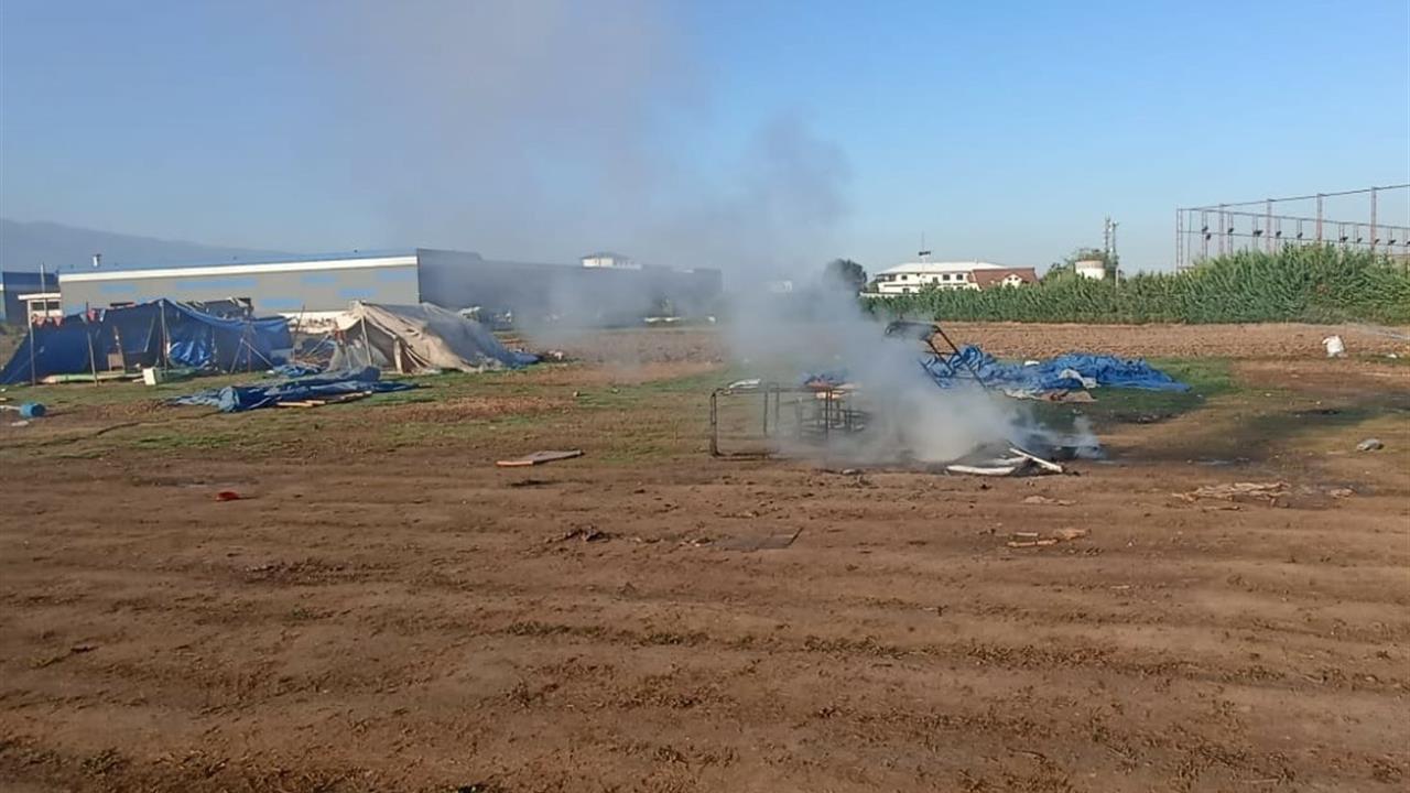 Düzce'de Kanepe Yakan Kişiye Cezai İşlem Uygulandı